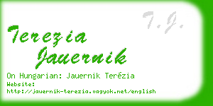 terezia jauernik business card