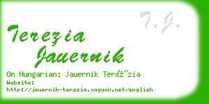 terezia jauernik business card